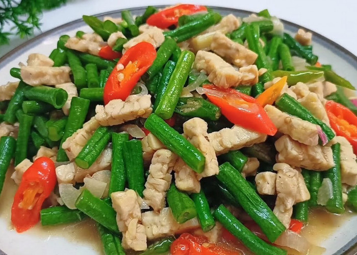 Lezat dan Bergizi, Tumis Kacang Panjang Campur Tempe Jadi Pilihan Hidangan Sehari-hari