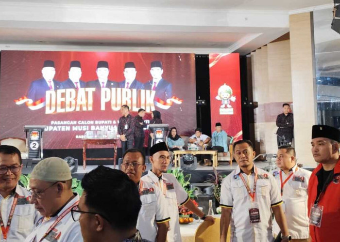 KPU Muba Tegaskan Sesuai Aturan : Paslon 01 Tetap Lanjutkan Debat Publik Meski Paslon 02 Walk Out !