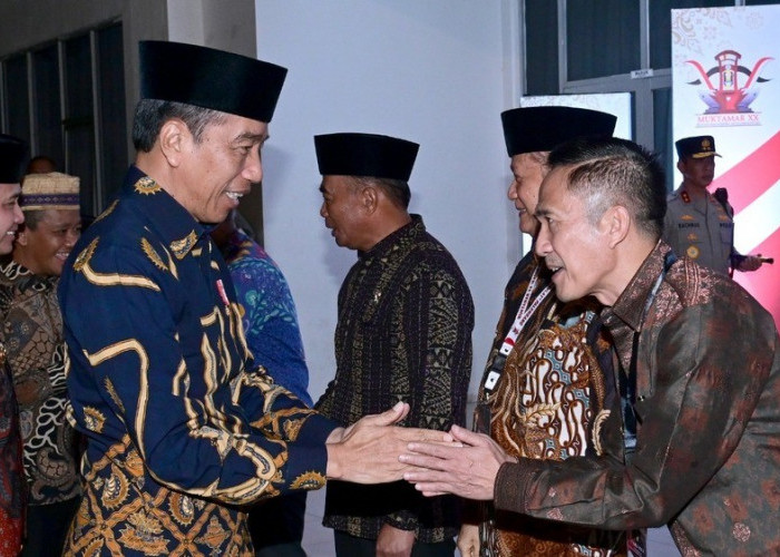 Ratu Dewa Sambut Presiden Jokowi di Muktamar IMM