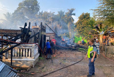 Kebakaran Rumah Panggung di Sungai Pinang II Ogan Ilir Telan Kerugian Rp250 Juta
