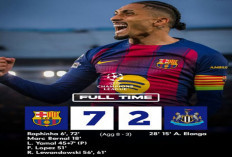 Hasil Liga Champions: Barcelona Gilas Newcastle 7-2, Agregat 8-3 Tanpa Ampun