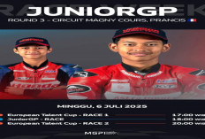 Veda dan Ramadhipa Siap Harumkan Nama Indonesia di Putaran Ketiga FIM JuniorGP di Prancis