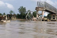  Jembatan P.6 Lalan Kembali Ditabrak Tongkang Batubara : Nahkoda Dimintai Keterangan oleh Polda Sumsel !