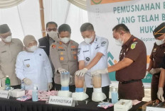 Pemusnahan Barang Bukti di Kejari Ogan Ilir Didominasi Narkotika, Bupati Soroti Warga yang Lindungi Pengedar