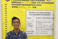 Polrestabes Palembang Bekuk Pengedar Sabu di Jalan Ki Kemas Umar 19 Ilir, Sabu Tergeletak di Lantai TKP