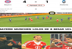 Hasil Liga Champions: Bayern Hancurkan Atalanta 4-1, Lolos Perempat Final