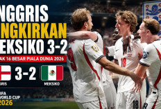 Piala Dunia 2026: Drama 5 Gol, Inggris Singkirkan Tuan Rumah Meksiko 3-2   