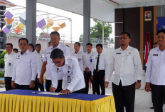 Lapas Kayuagung Tandatangani Komitmen Bersama Berantas Halinar di Lingkungan Pemasyarakatan