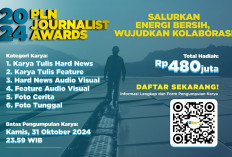 Kirimkan Karya Jurnalistik Terbaikmu : Pendaftaran PLN Journalist Award 2024 Tinggal Sebulan !