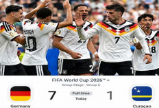 Piala Dunia 2026: Jerman Pesta Gol 7-1 atas Curacao di Grup E 