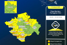 Senin 12 Januari 2026: Waspada Hujan Sedang Disertai Petir di Sejumlah Wilayah