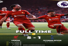 Liverpool Hajar Tottenham 5-1, Pastikan Juara Premier League 2024/2025!