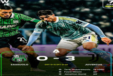 Hasil Sassuolo vs Juventus: Juventus Menang Telak 3-0 
