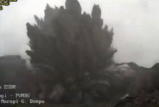  Tinggi Erupsi Gunung Dempo Capai 200 Meter : Status Masih Waspada !