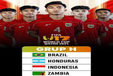 Timnas Indonesia U-17 Satu Grup dengan Brasil di Piala Dunia 2025