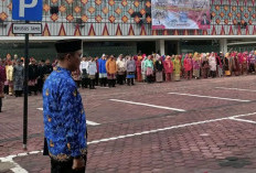  ASN Kenakan Baju Adat  Saat Memperingati Hardiknas di Pemkot Palembang 