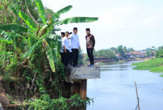 Wagub Cik Ujang Tinjau Jalan Longsor di Pemulutan Barat  