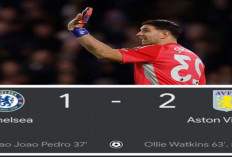 Hasil Liga Premier Inggris: Chelsea Tumbang 1-2 dari Aston Villa