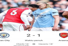 Hasil Man City Hantam Arsenal 2-1! Puncak Klasemen Goyah