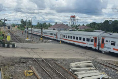 KAI Uji Coba Jalur Ganda Stasiun Muara Enim-Muara Lawai 