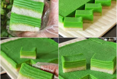 Kue Ketan Lapis Srikaya, Legit Gurih dengan Aroma Pandan yang Menggoda Selera