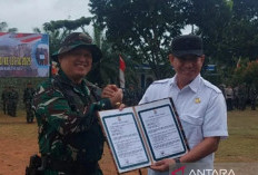 Kodim 0418 Palembang Bangun Jalan Hubungkan Dua Permukiman Pelosok