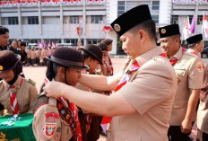 46 Pengurus Kwarcab Gerakan Pramuka Muara Enim Mendapatkan Penghargaan