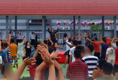 Lapas Kayuagung Wujudkan Lingkungan Sehat dan Humanis Melalui Senam Bersama
