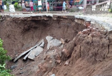 Tim Pemkab Muba Lakukan Kaji Cepat Longsor di Rantau Panjang, Ini Langkahnya..
