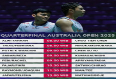 Jadwal Perempat Final  Australian Open 2025: 9 Wakil Indonesia Tampil