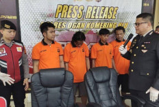 Curi Sawit, Empat Sekawan Warga Desa Merbau OKU Diciduk Polisi