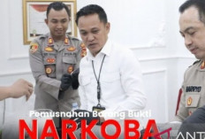 Aparat Polrestabes Palembang Musnahkan 13 Kilogram Sabu Hasil Tangkapan