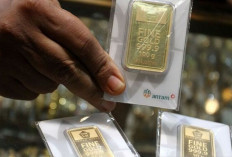 Harga Emas Antam 1 Mei 2025 : Turun Drastis Rp33.000 Menjadi Rp1,932 Juta per Gram !