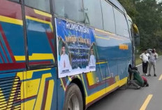 Bus JCH OKUT Mogok Sesaat Setelah Dilepas Bupati