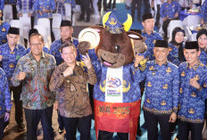 Pj Gubernur Sumsel Launching Maskot PORNAS KORPRI XVII 2025 di Sumsel 