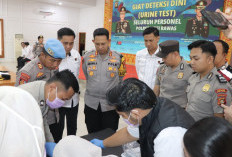 Cegah Penyalahgunaan Narkoba, Seluruh Personel Polres Musi Rawas Jalani Tes Urine