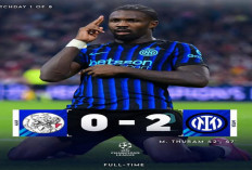 Hasil Liga Champions 2025/2026: Thuram Borong Gol, Inter Milan Hajar Ajax 2-0 