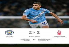 Hasil Manchester City vs Nottingham Forest: City Kepeleset di Etihad! Ditahan Forest 2-2
