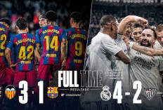 Barcelona Tumbang di Laga Penutup, Real Madrid Pesta Gol