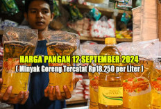 Harga Pangan 12 September 2024 : Minyak Goreng Tercatat Rp18.250 per Liter !