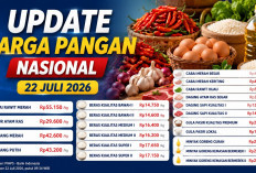 Update Harga Pangan Nasional 22 Juli 2026: Cabai Rawit Merah Rp55.150, Telur Ayam Rp29.600 per Kilogram