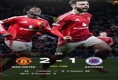 Dramatis! Gol Bruno Fernandes di Menit Akhir Bawa MU Taklukkan Rangers 2-1