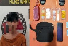 Digerebek Tengah Malam, Pemuda di Tanjung Raja Ditangkap dengan Empat Paket Sabu