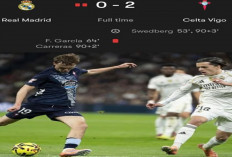 Hasil La Liga Spanyol: Real Madrid Tumbang 0-2 dari Celta Vigo