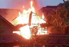 Satu Rumah Semi Permanen di Sungai Medang Prabumulih Hangus Terbakar, Diduga Karena Kebocoran Kompor Gas