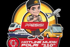 Polres Muara Enim Sosialisasikan Hotline Mudik Polri 110 