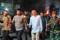 Takbir Bergema, Pawai Keliling Semarakkan Malam Lebaran di Kayuagung