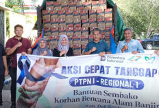 PTPN I Gerak Cepat Salurkan Bantuan Kemanusiaan di Sumut