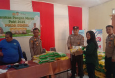 Gerakan Pangan Murah : Polsek Lempuing Salurkan 5 Ton Beras SPHP
