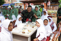 Lanjutkan Program Unggulan Kodam II Sriwijaya, Kodim 0402/OKI-OI Tingkatkan Gizi dengan Dapur Masuk Sekolah